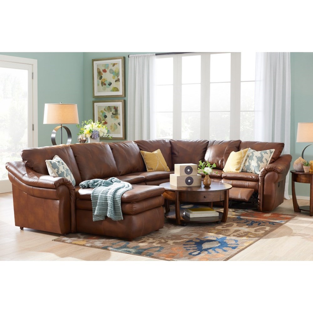 LaZBoy Devon 4Piece Reclining Sectional Sofa with RAS Chaise Find